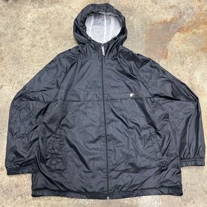 Y2K Starter Windbreaker Zip Up Hoodie Men’s Extra Large Black Streetwear Sports